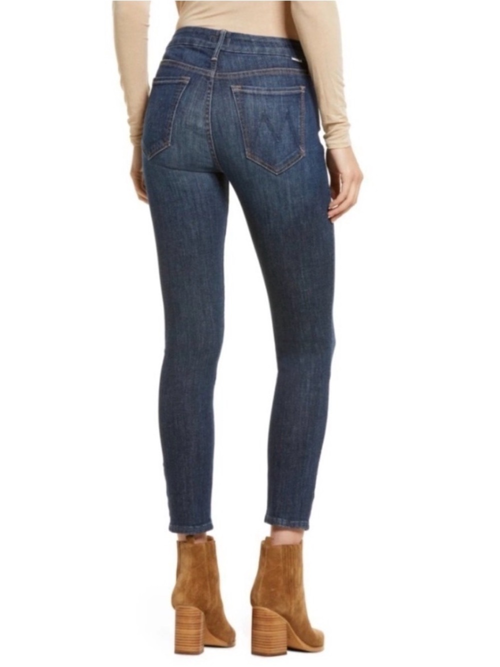 MOTHER The Looker Cropped Jeans-Switch It Up Wash